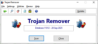 Trojan Remover Main Program Screenshot